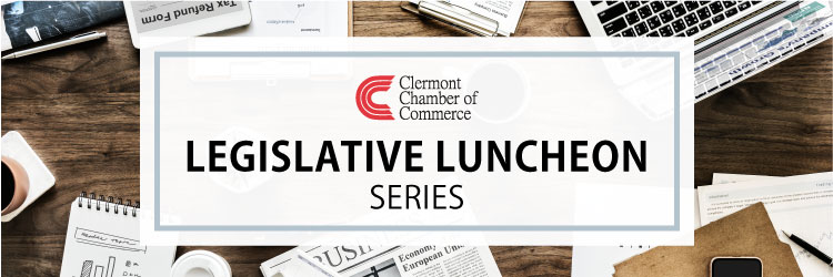 legislative luncheon series logo with clermont chamber