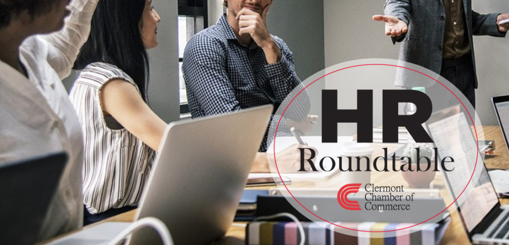 HR professionals at a roundtable discussion